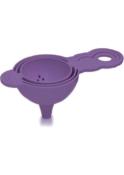 Pratik Yumurta Süzgeci Mini Süzgeç Huni Seti Hepsi Bir Arada