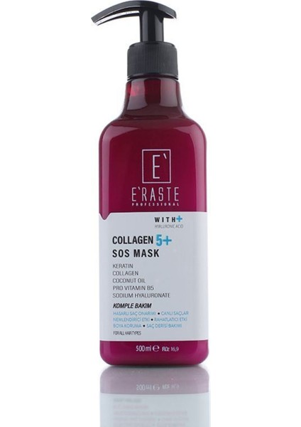 Collagen Içerikli Saç Bakım Maskesi Eraste Sos Maskesi 500ML