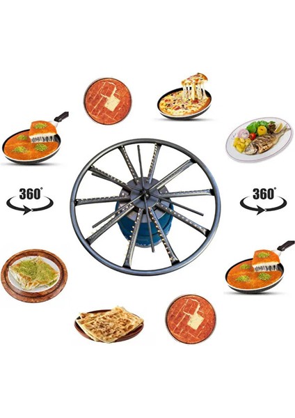 İlk ve Tek 38 Cm Döner Başlıklı Portatif Künefe - Su Böreği - Kadayıf - Balık Ocağı fiyatları