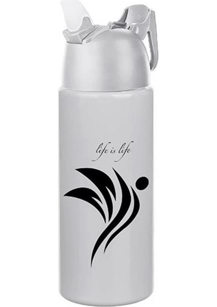 Kilitlenebilen Matara Güvenlikli Suluk Sporcu Matarası Spor Su Şişesi Içecek Şişesi 700ML