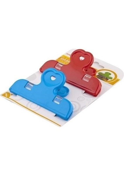 2li Pratik Torba Paket ve Poşet Kapatıcı Kilitli Klips Mandal