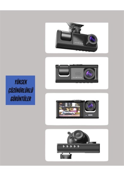 Bfs Ta-01 1080P Ön 720P Arka ve Iç Kamera Sistemli Dvr fırsatları