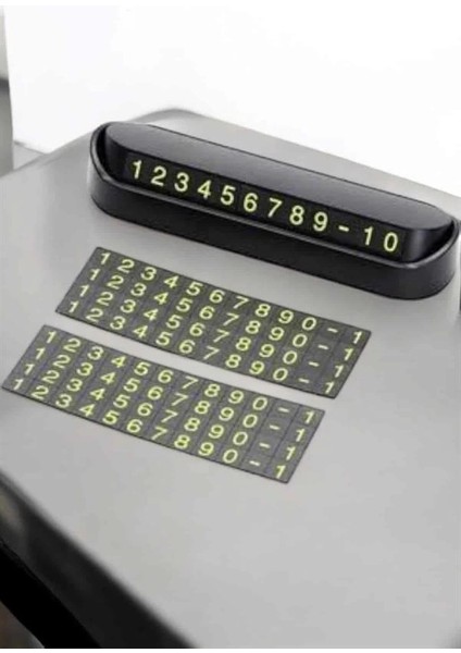 Bfs Araba Park Numaratörü Araç Içi Numaralık Değiştirilebilir Çevirmeli Mini