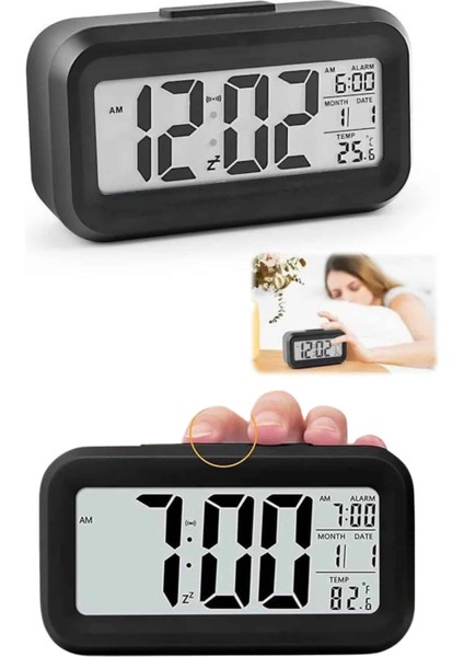 Bfs Dijital Masa Saati Termometre Takvim LED Ekran Pilli Ev Ofis Masası fırsatları