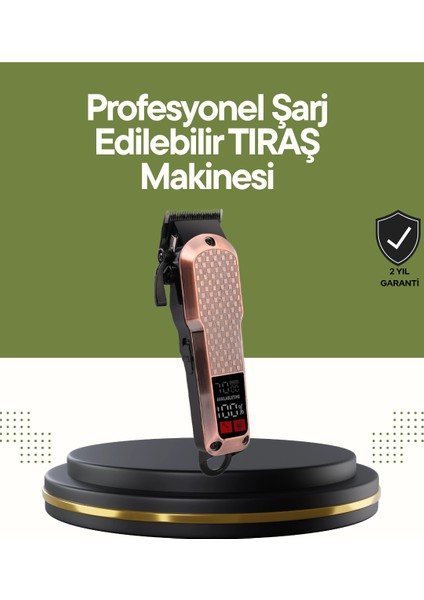 Bfs Şarjlı Saç Kesme Makinesi – 4 Kademeli Ayar, LCD Ekran ve Hızlı Şarj Desteği