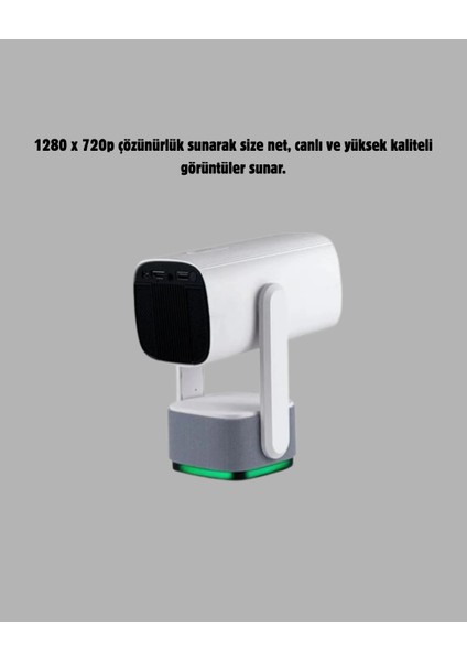 Bfs Hd 720P Projeksiyon Cihazı – Geniş Ekran, 10.000 Saat Ampul Ömrü, Ev Sineması Deneyimi indirimleri