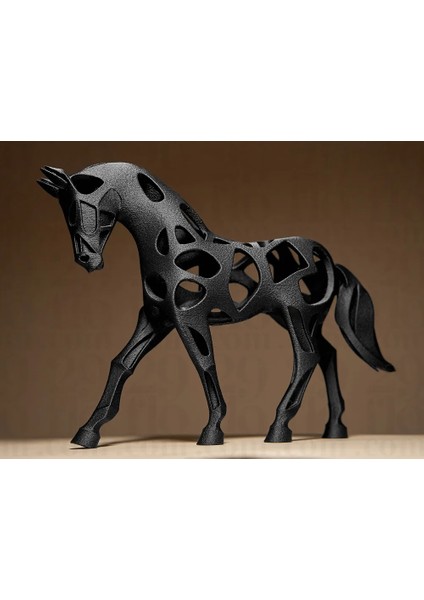 Içi Boş At Heykeli | Modern Dekoratif At Figürü | Ev ve Ofis Masa Üstü Süs | 15CM fiyatları
