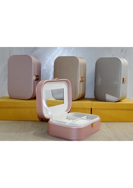 Bfs Deri Kaplamalı Makyaj ve Takı Kutusu ALK3607