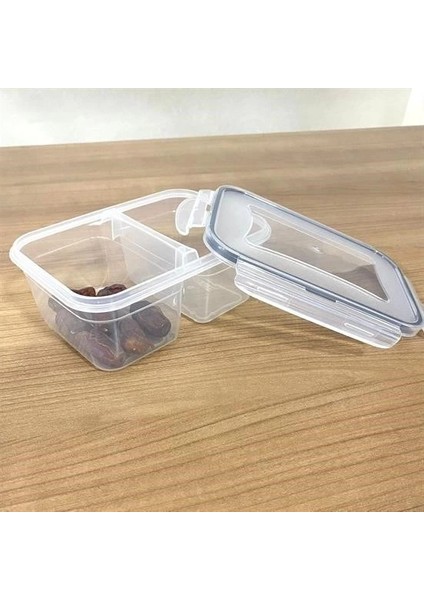 2 Bölmeli 0,45+0,45 Litre Kilitli Kapaklı Erzak Saklama Kabı LC-524 fiyatları