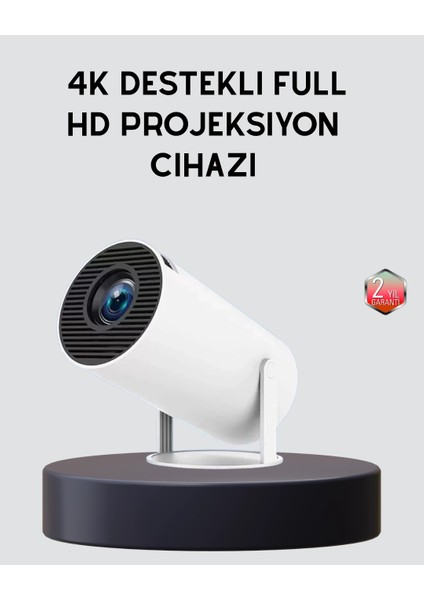 Bfs Ev Sineması Projeksiyon Cihazı – 160 Ansı Lümen, 4K Uyumlu ve Kablosuz Görüntü Aktarımı