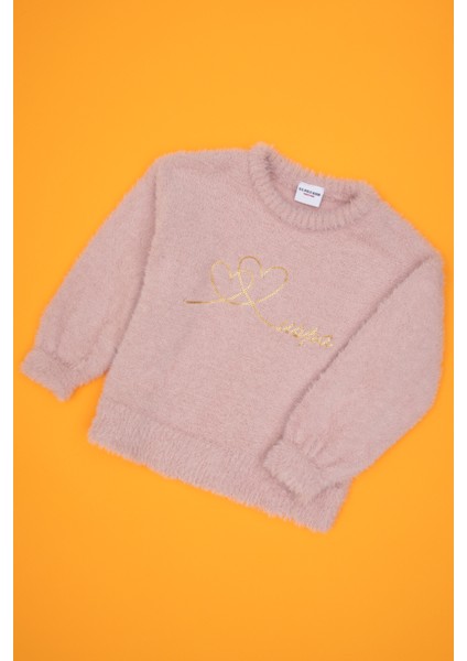 Kız Çocuk Pudra Kazak /triko 50315771-VR042