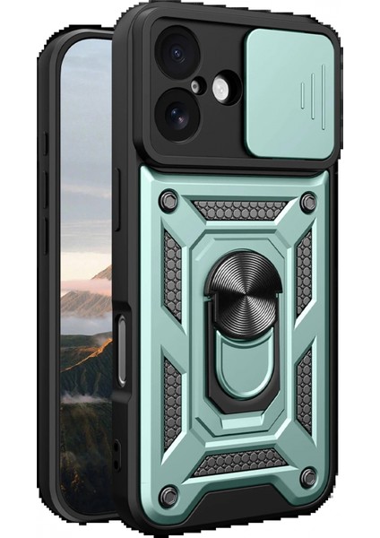 Ieg Apple iPhone 17 Pars Lens Yüzüklü Silikon - Yeşil fiyatları