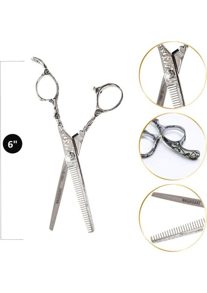 profesyonel Kullanım- Kuaför Efile (Ara) Makası 6" No 45