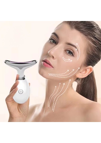7 Farklı Işık Modlu Titreşimli Boyun ve Yüz Ems Güzellik Cihazı modelleri