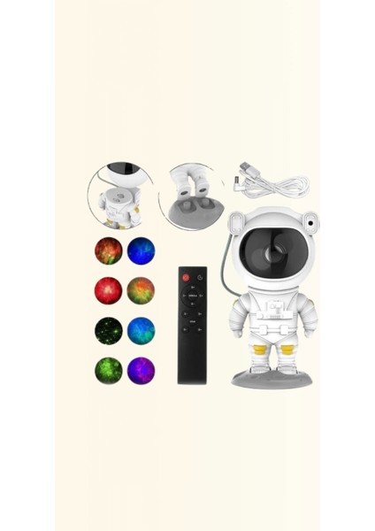Bfs Bluetooth ve Dahili Ses Özellikli Astronot Projeksiyon Lambası indirimleri