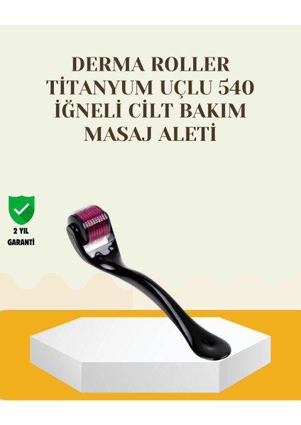 Bfs Titanyum Dermaroller 540 Iğne Cilt Onarım ve Kolajen Üretim Desteği