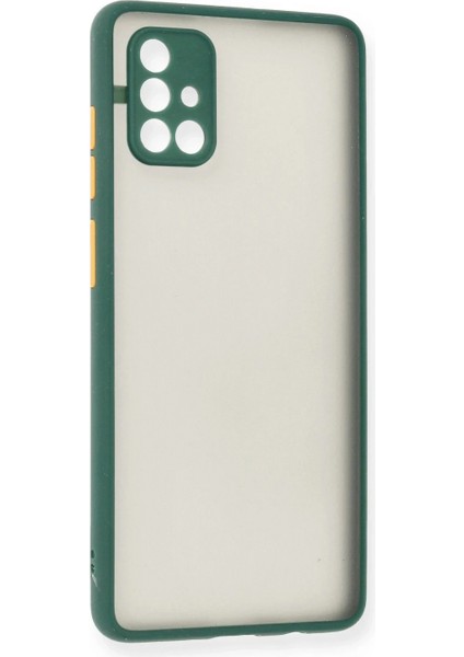 Samsung Galaxy A71 Kılıf Montreal Silikon Kapak - Yeşil