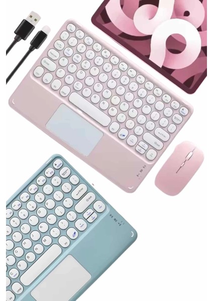 Bfs Profesyonel Wifi Q Klavye Bluetooth Klavye Touchpad 10.8 Inç modelleri