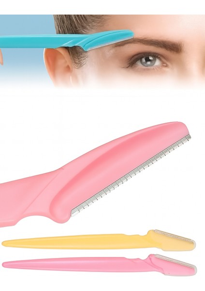 3'lü Yüz Jilet ve Kaş Usturası, Kadın Epilasyon, Bıyık Alma Düzeltici Ustura Set (10 Paket, 30 Adet) fırsatları