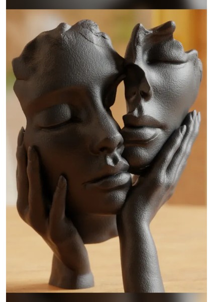 Ethereal Embrace Heykeli | Modern Soyut Sanat Figürü | Zarif Dekoratif Heykel | 15CM
