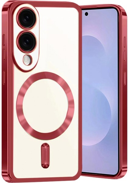 Ieg Samsung Galaxy S25 Edge Kross Magneticsafe Kapak - Kırmızı