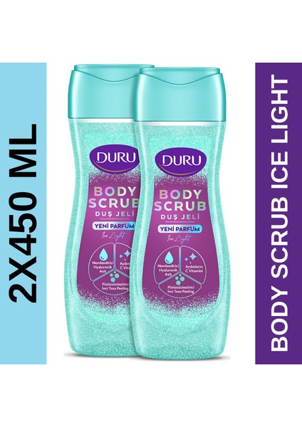 Duru Body Scrub Ice Light Duş Jeli 2X450 ml