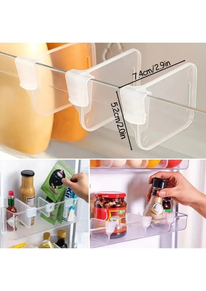 10'luşeffaf Buzdolabı Yan Kapı Düzenleyici Buzdolabı Dolap Içi Bölümleyici Aparatlar indirimleri