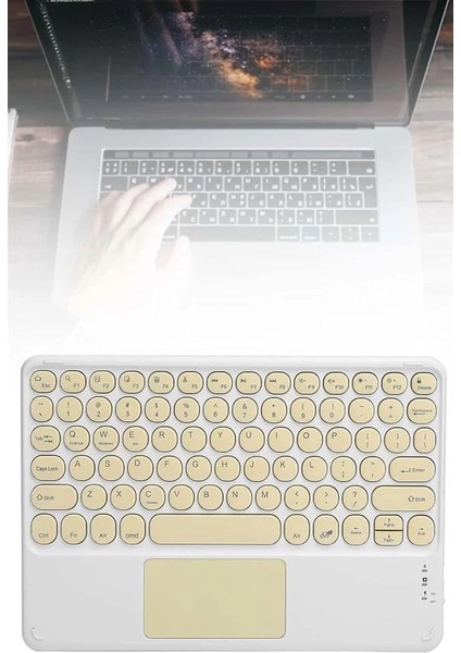 Bfs Profesyonel Wifi Q Klavye Bluetooth Klavye Touchpad 10.8 Inç indirimleri