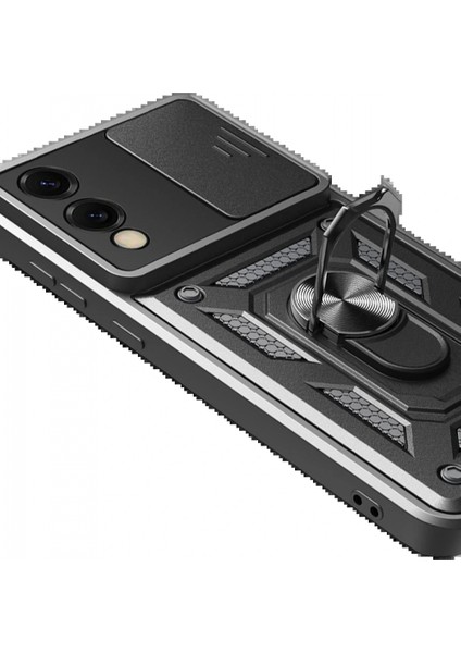 Ieg Samsung Galaxy S25 Edge Pars Lens Yüzüklü Silikon - Siyah fırsatları