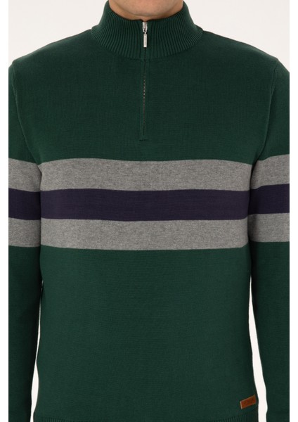 Erkek Koyu Yeşil Kazak /triko 50315034-VR079