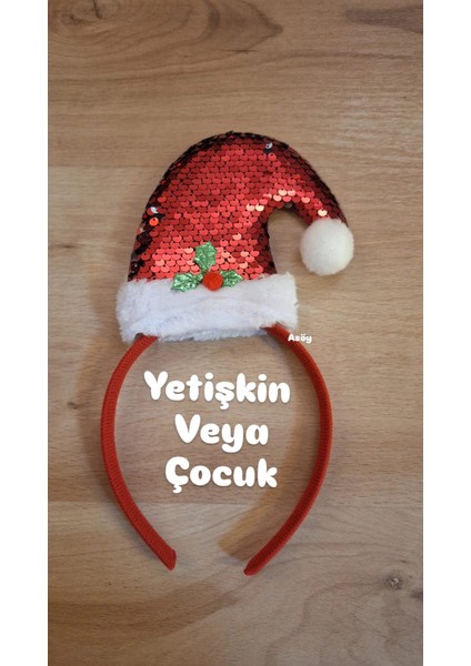 Yılbaşı Pullu Kırmızı Taç 1 Adet Yılbaşı Taçı Beyaz Ponponlu Çocuk Veya Yetişkin Yılbaşı Taç fiyatları