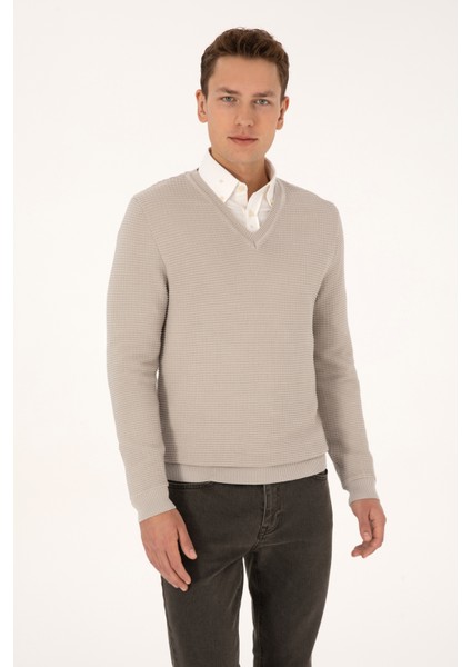 Erkek Taş Kazak /triko 50315028-VR049