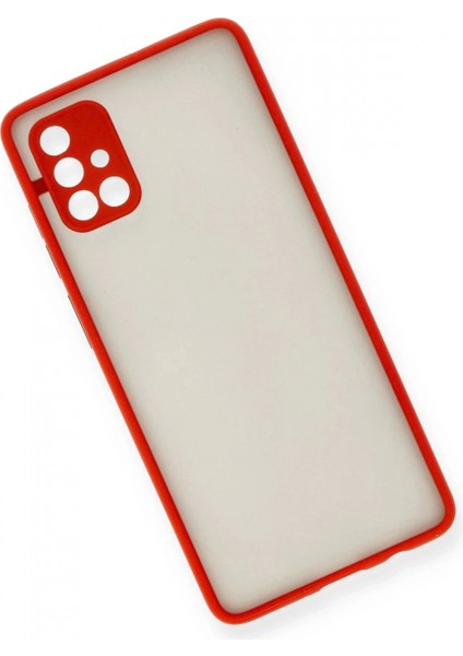 Samsung Galaxy A71 Kılıf Montreal Silikon Kapak - Kırmızı modelleri