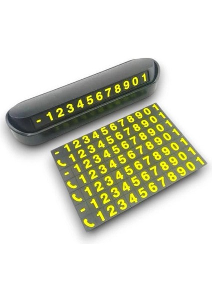 Bfs Araç Içi Numaratör Numaralık Torpido Üstü Açılır Kapanır Telefon Numarası Bırakma indirimleri