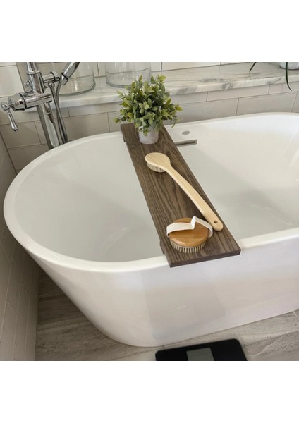 Zenora Ahşap Küvet Üstü Sehpası – Ceviz Renk Banyo Keyfi Tepsisi indirimleri