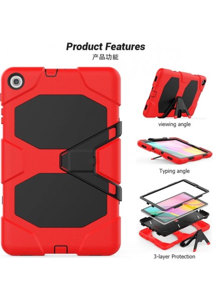 Ieg Samsung Galaxy T510 Tab A 10.1 Kılıf Griffin Tablet Kapak - Kırmızı modelleri