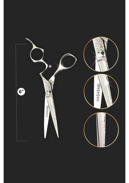 profesyonel Kullanım- Kuaför Saç Kesim Makası I 64 No