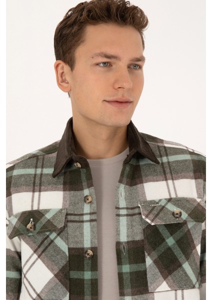 Erkek Açık Haki Gömlek Desenli 50308257-VR183 fiyatları