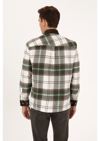 Erkek Açık Haki Gömlek Desenli 50308257-VR183 indirimleri