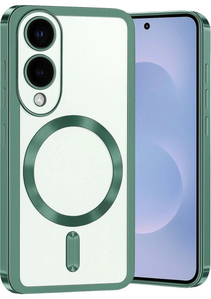 Ieg Samsung Galaxy S25 Edge Kross Magneticsafe Kapak - Koyu Yeşil