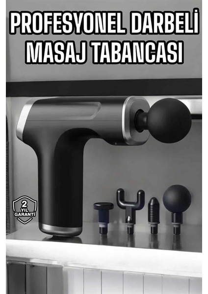 Bfs Masaj Tabancası 4 Başlıklı Kas ve Vücut Ağrıları Için Şarjlı Darbeli fiyatları