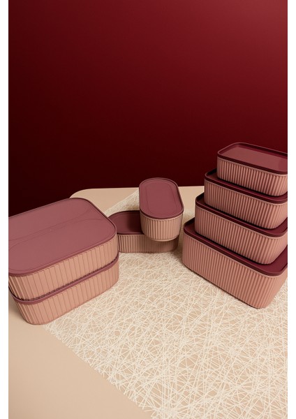 “8 Parça Saklama Kabı Seti – Sızdırmaz Kapaklı, Buzdolabı Düzenleyici, Mikrodalga Uyumlu Yemek Saklama Kapları” modelleri