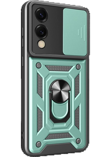 Ieg Samsung Galaxy S25 Edge Pars Lens Yüzüklü Silikon - Yeşil modelleri