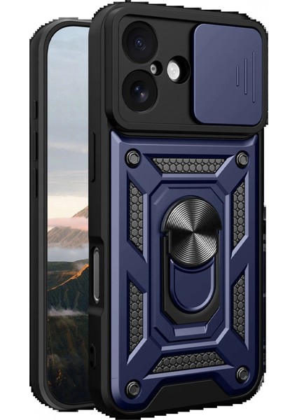 Ieg Apple iPhone 17 Pars Lens Yüzüklü Silikon - Lacivert fiyatları