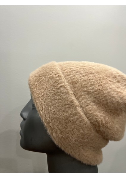 Kadın Yumuşacık Akrilik Kumaş Saçaklı Tüylü Bere – Sıcak Tutucu Kışlık Şapka fırsatları