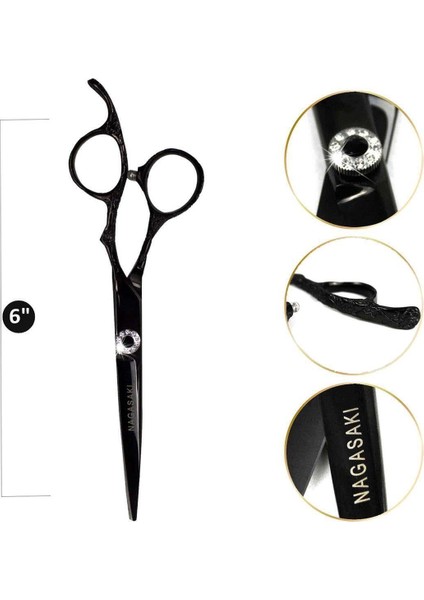 profesyonel Kullanım- Kuaför Saç Kesim Makası 6" No 65