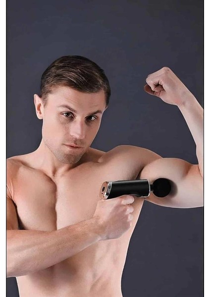 Bfs 4 Başlıklı Darbeli Şarjlı Masaj Aleti Tabancası Kablosuz