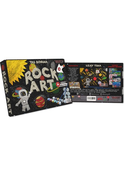 Taş Boyama /Video-Görsel Destekli /Yaratıcı Aile Etkinliği /Uzay Tema Sanatsal Aktivite Seti modelleri