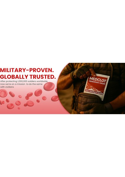 Hemostatik Steril Kanama Durdurucu Tampon Gazlı Bez Kaolin Ce Sertifikalı 7,5 x 61 cm (2 ft) Pansuman Bandaj Acil Durum Ilk Yardım Kanama Kontrolü fırsatları