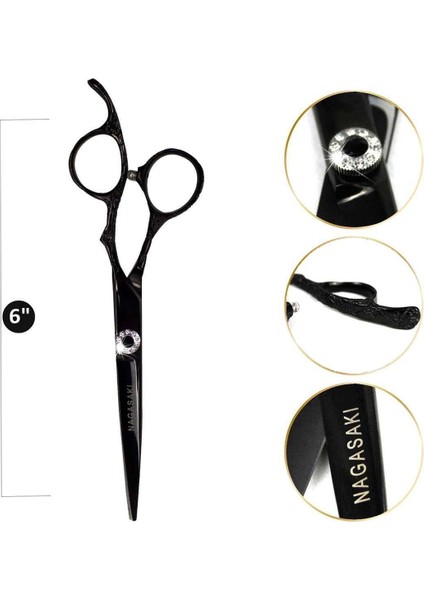 profesyonel Kullanım- Kuaför Saç Kesim Makası 6" No 65